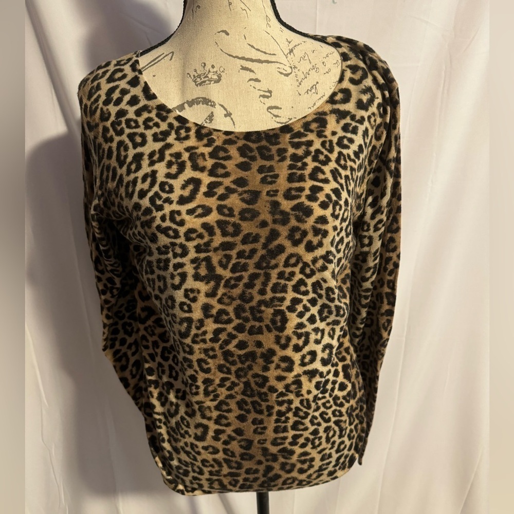 Chicos leopard sweater